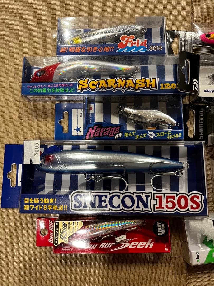 シーバスルアー　スネコン、サスケ、コモモ、ブルーブルー各種