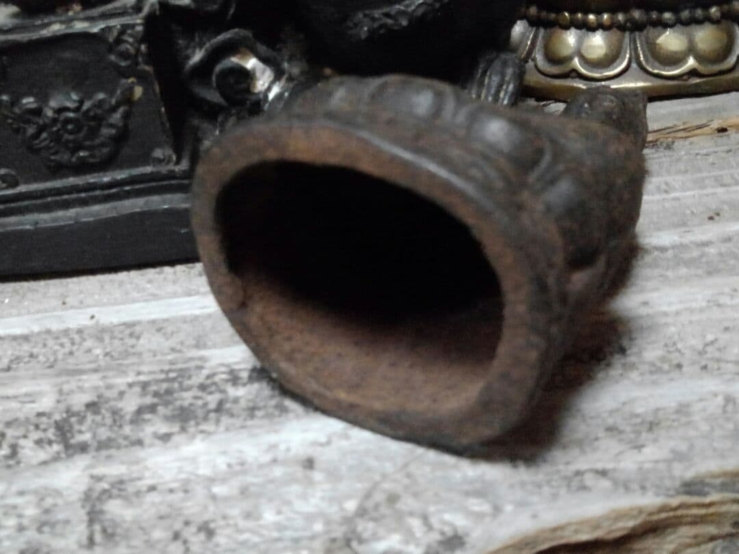 ♥観音像　観音様　古鉄製　座像　高105ｍｍ　仏像