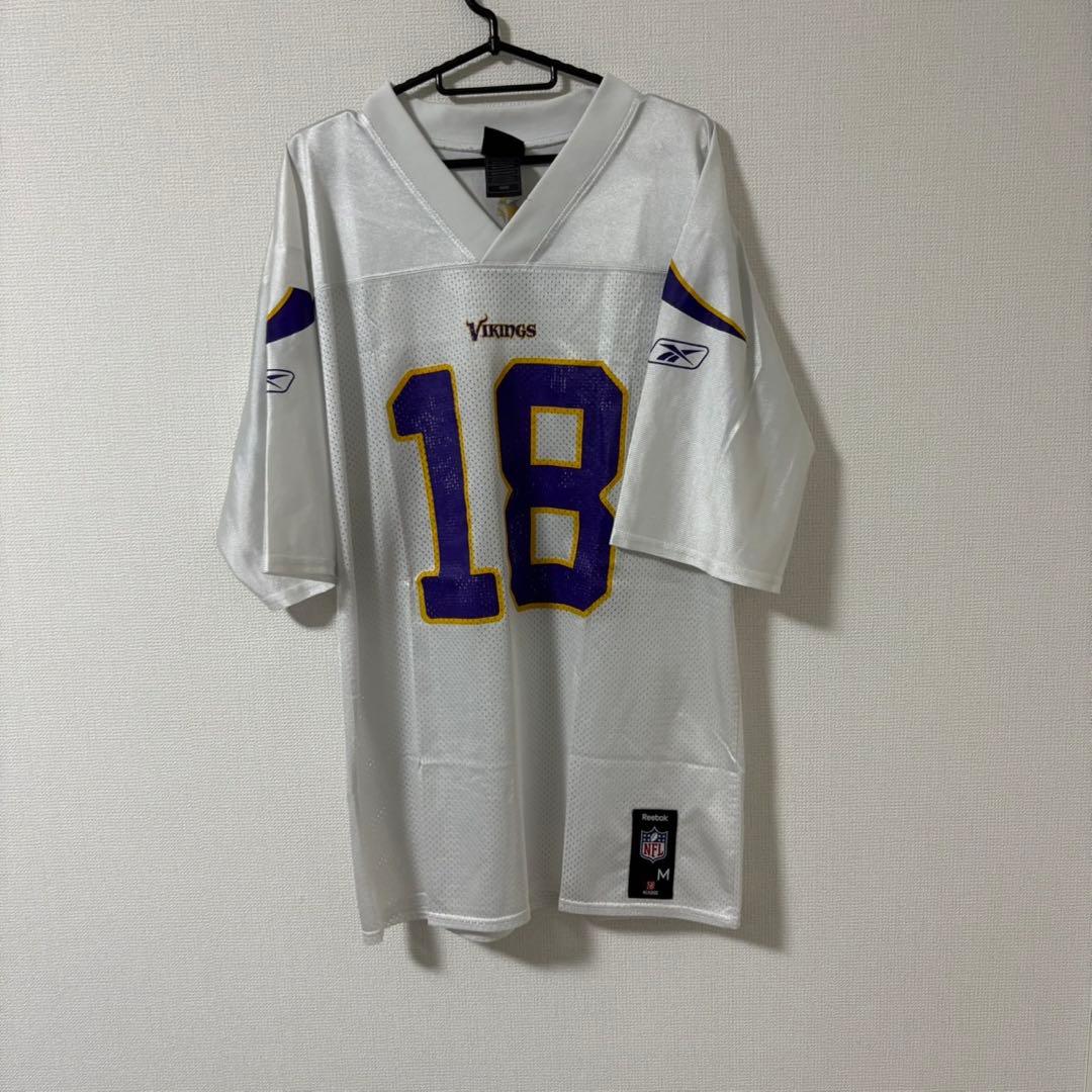 【NFL】reebok Vikings ゲームシャツ　リーボック #18