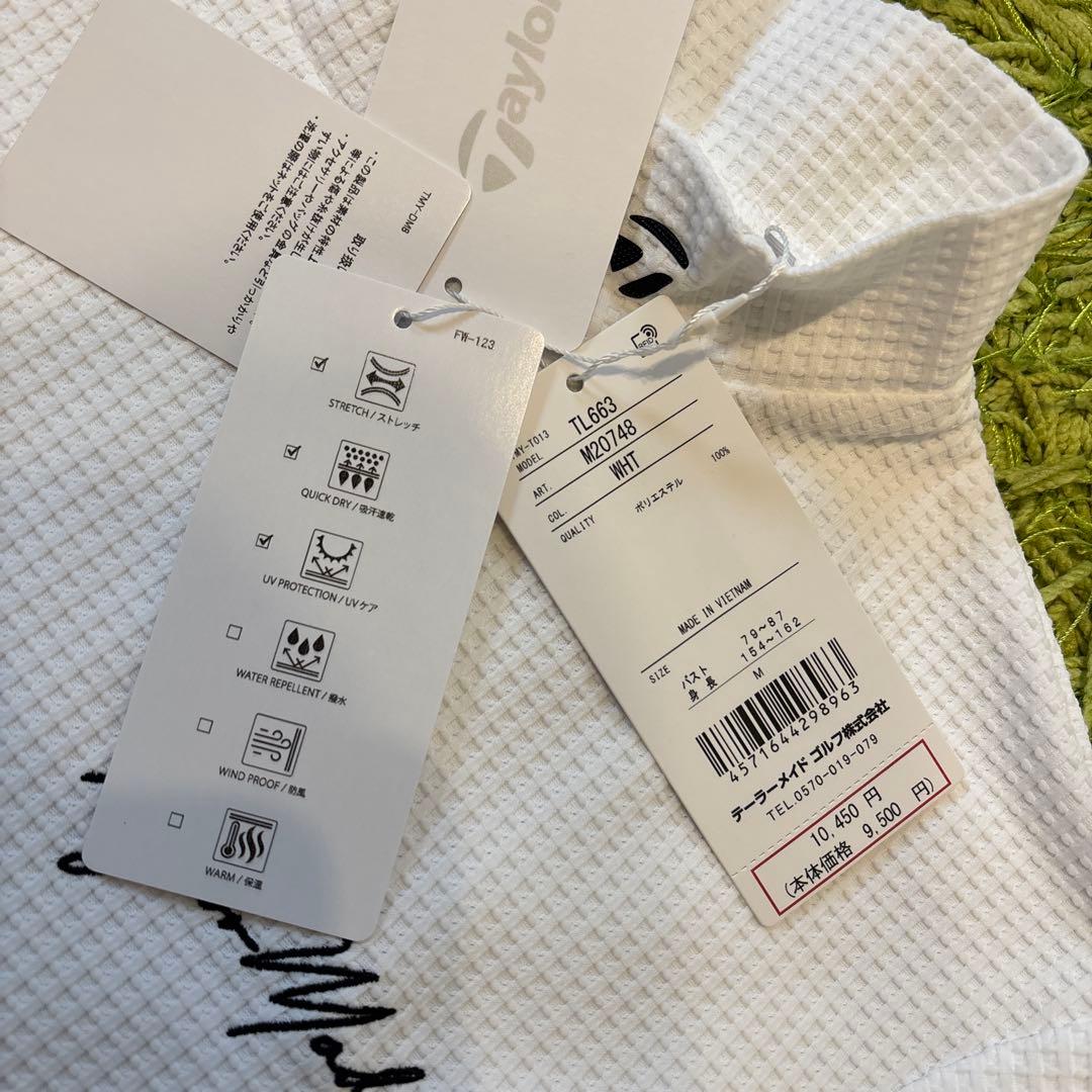 【TaylorMade】M 新品✨春ゴルフ　ロゴモックネックトップス ハイネック
