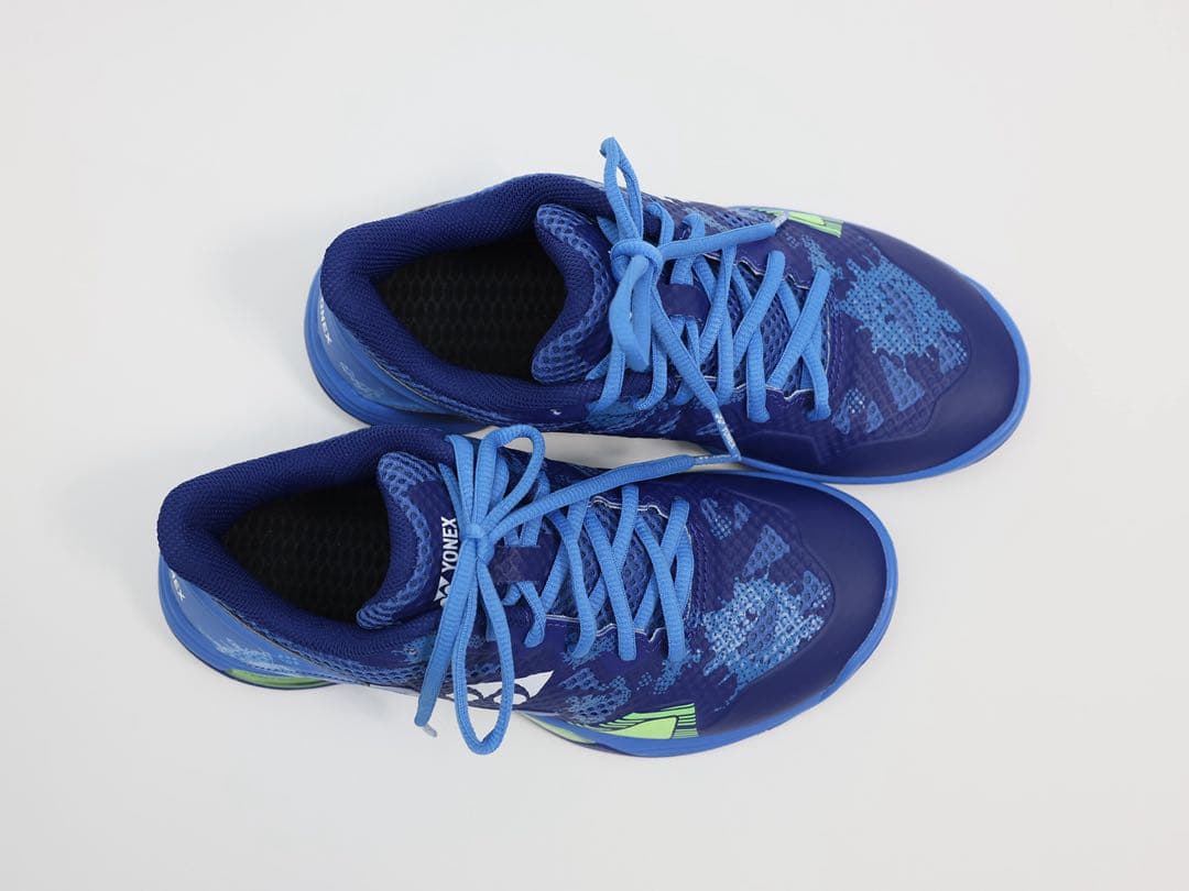 YONEX バドミントンシューズ 青色/緑色　24.0cm