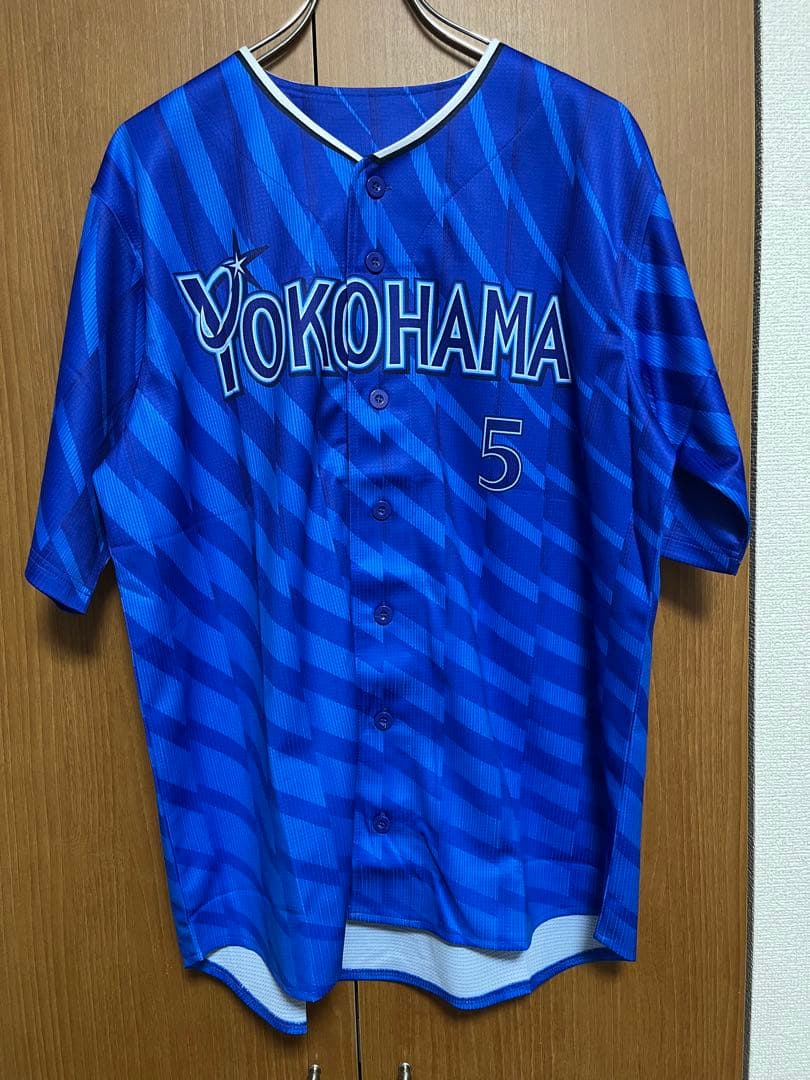 【新品】横浜DeNAベイスターズ　#5松尾汐恩　ビジターユニフォームＬ　タグなし