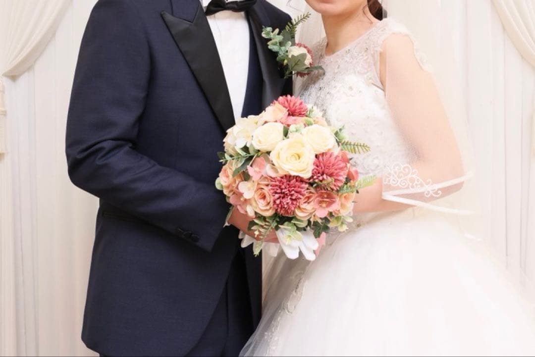 ブーケ 造花 結婚式 FTW ブートニア ピンク ウエディング ミッキーベール