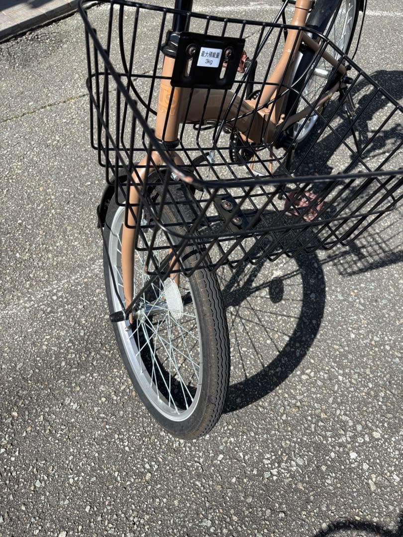 【引取り限定】ブラウン 折りたたみ自転車