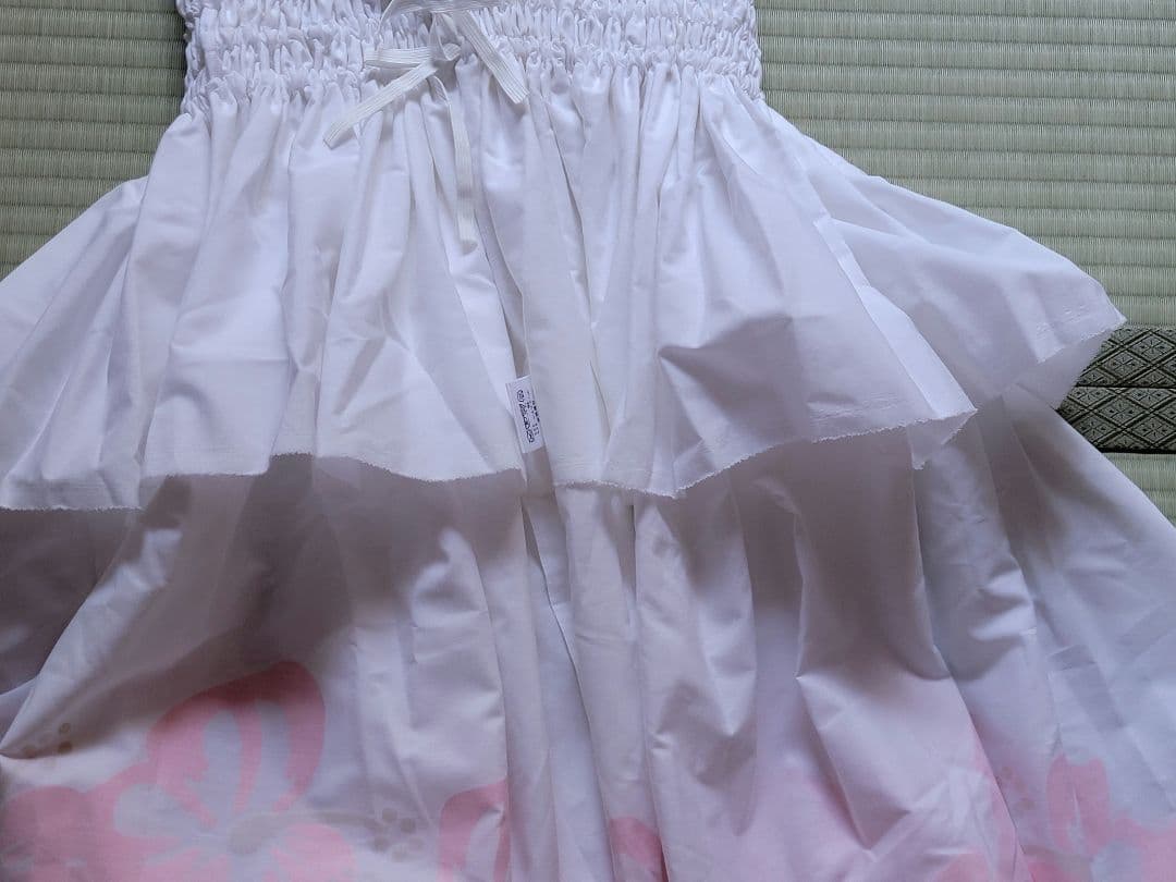 パウスカート nani pua 超美品　 白 ホワイト 金 ゴールド ラメ