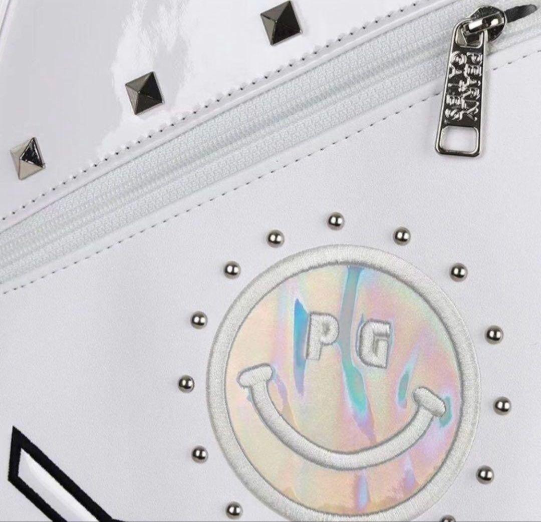 PEARLY GATES ホワイトキャディバッグ カバー付き パーリーゲイツ　白