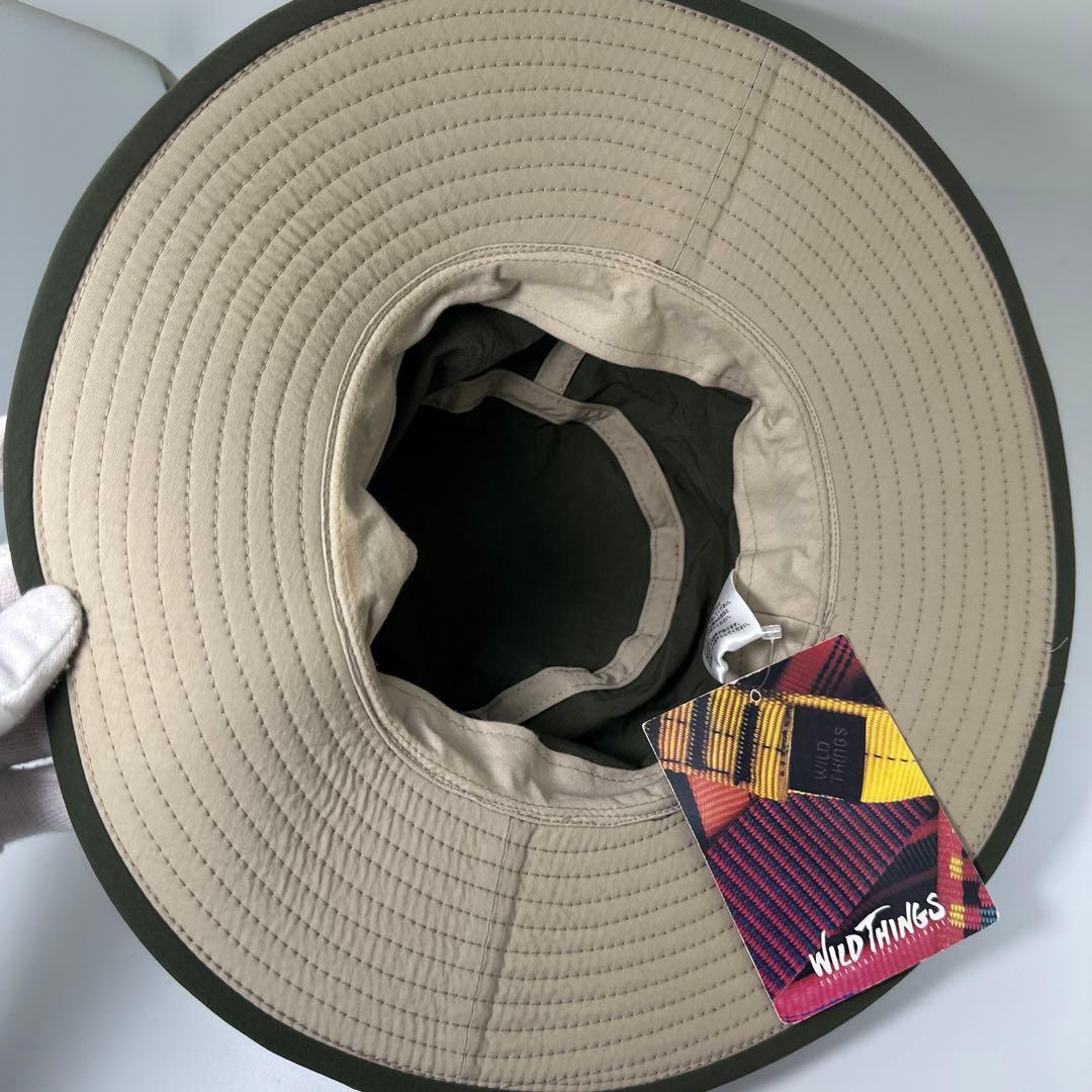 新品　廃盤　WILDTHINGS ワイルドシングス　サファリハット　オリーブ