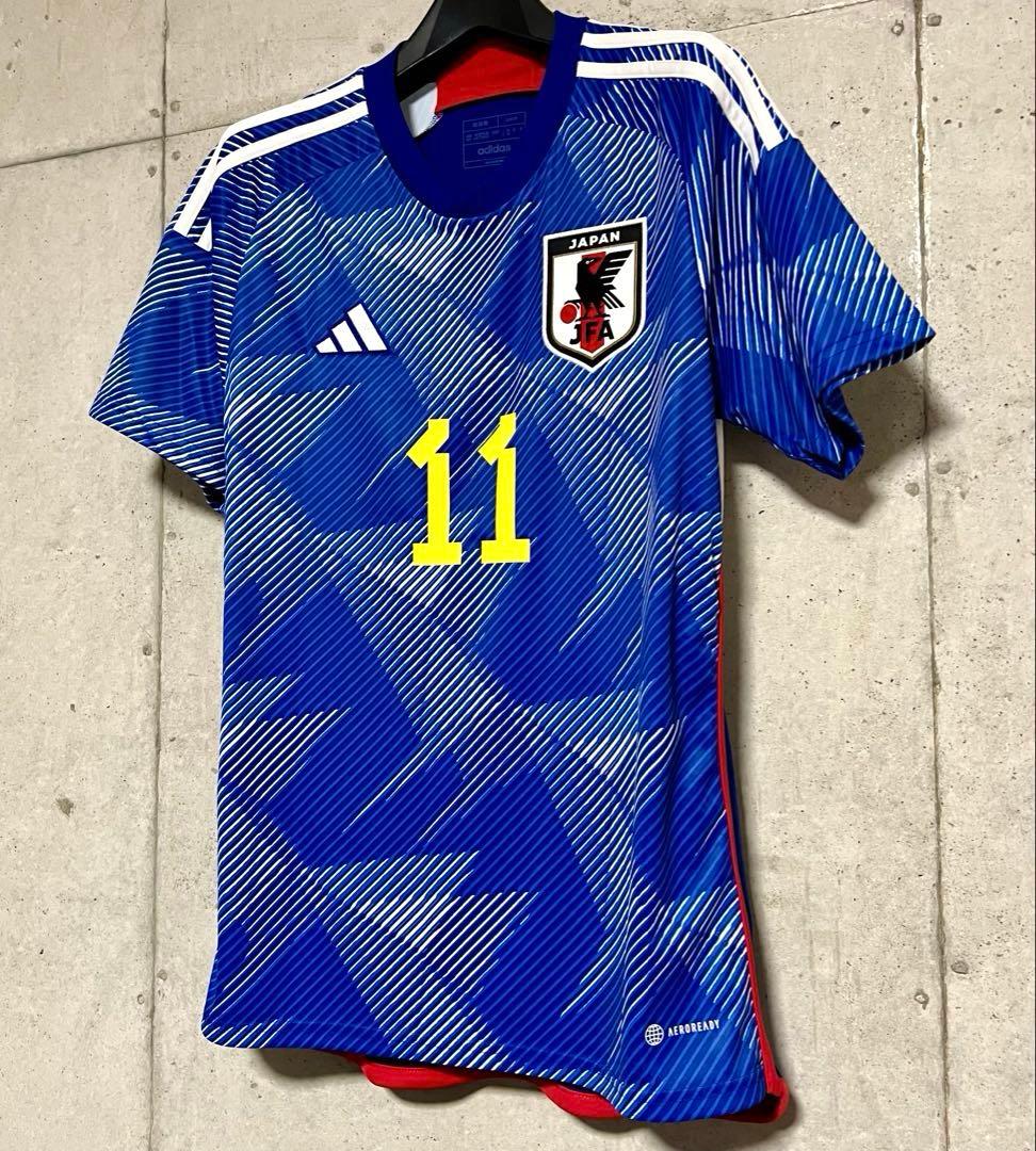 【新品/タグ付き】2022 カタールW杯 日本代表 ♯11 久保建英【Lサイズ】