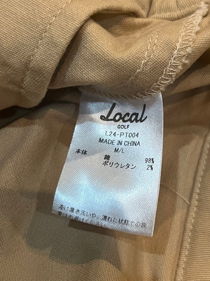 美品Local GOLF LCG ANKLE PANTS BEIGE M/L