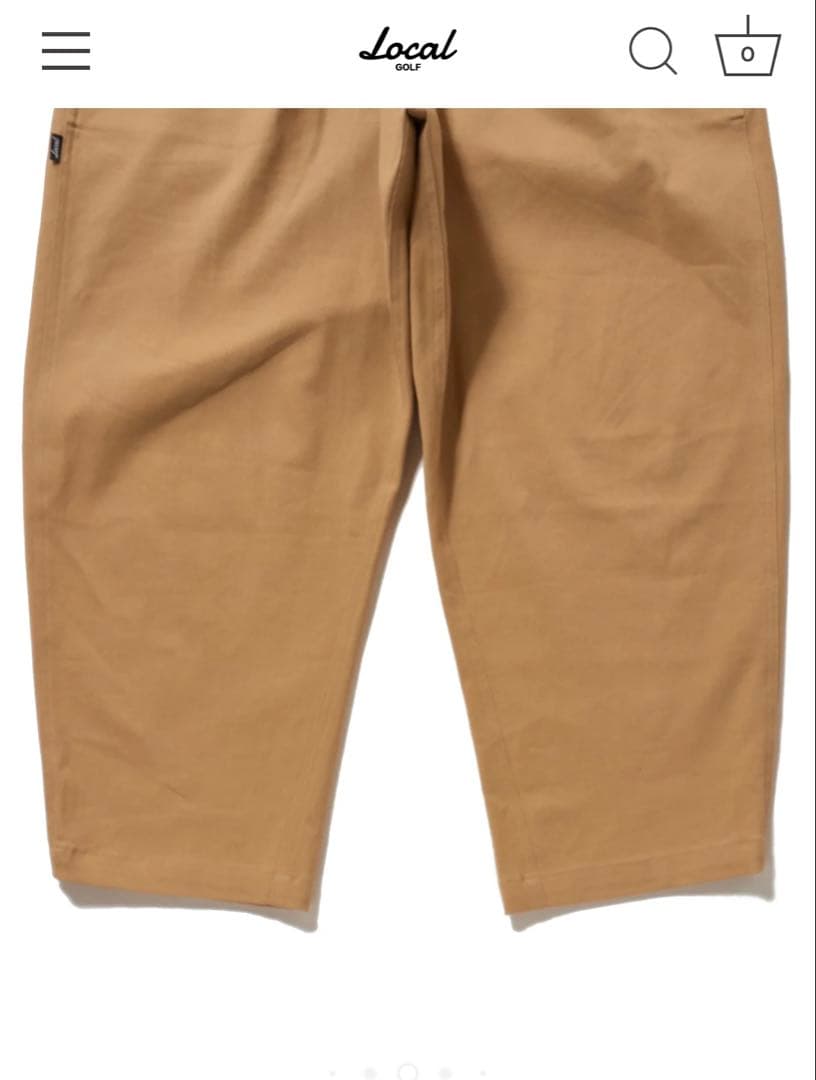 美品Local GOLF LCG ANKLE PANTS BEIGE M/L