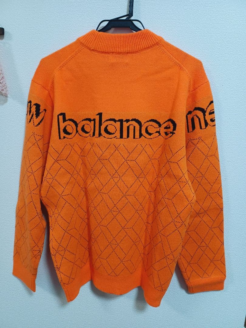 新品✰new balance golf 3Dダイヤ モックネックニット 6 XL