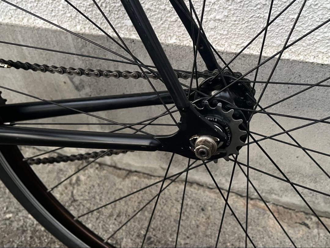 Fuji feather フジ フェザー ブラック 58cm シートポスト固着有