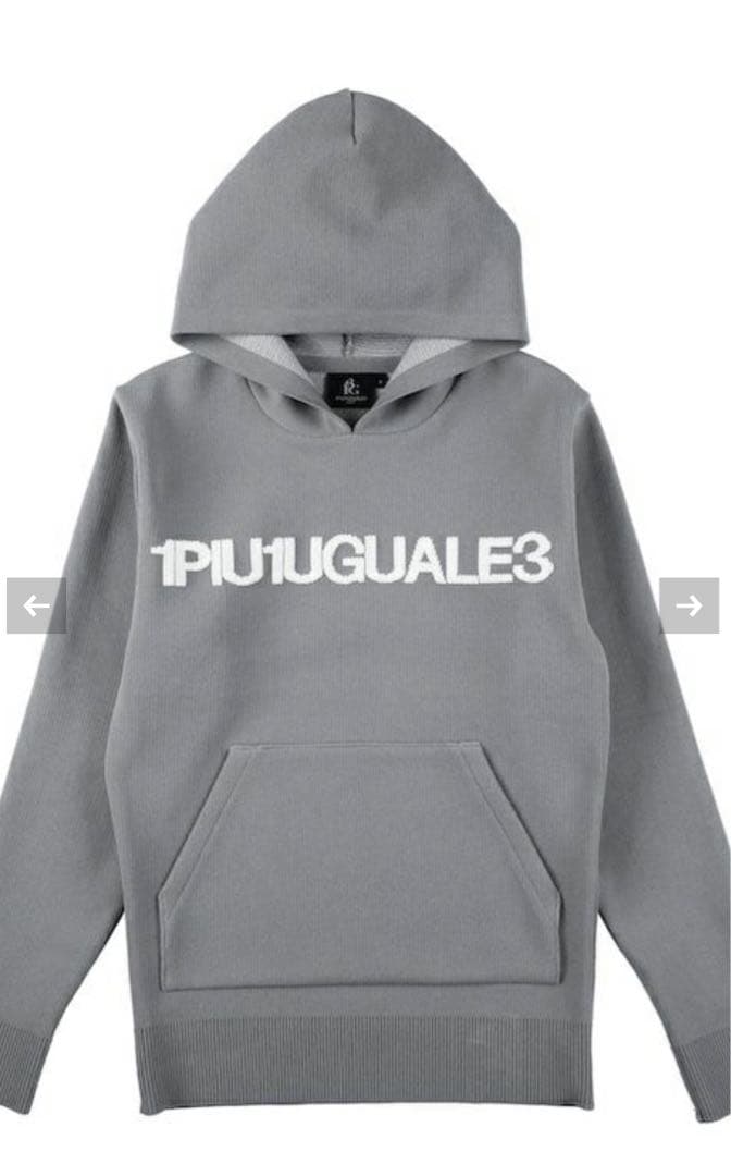1PIU1UGUALE3 グレー ゴルフウェア セットアップ