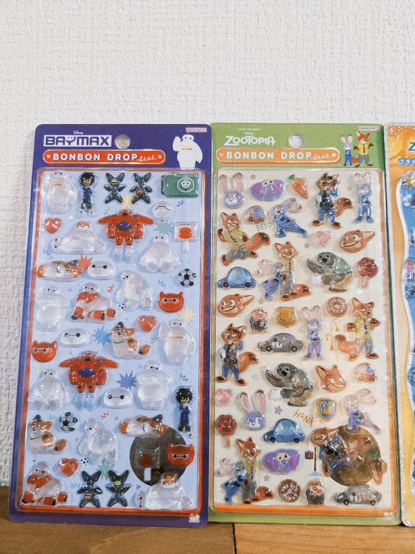 【正規品】ズートピア ベイマックス ボンボンドロップシール プチドロ セット
