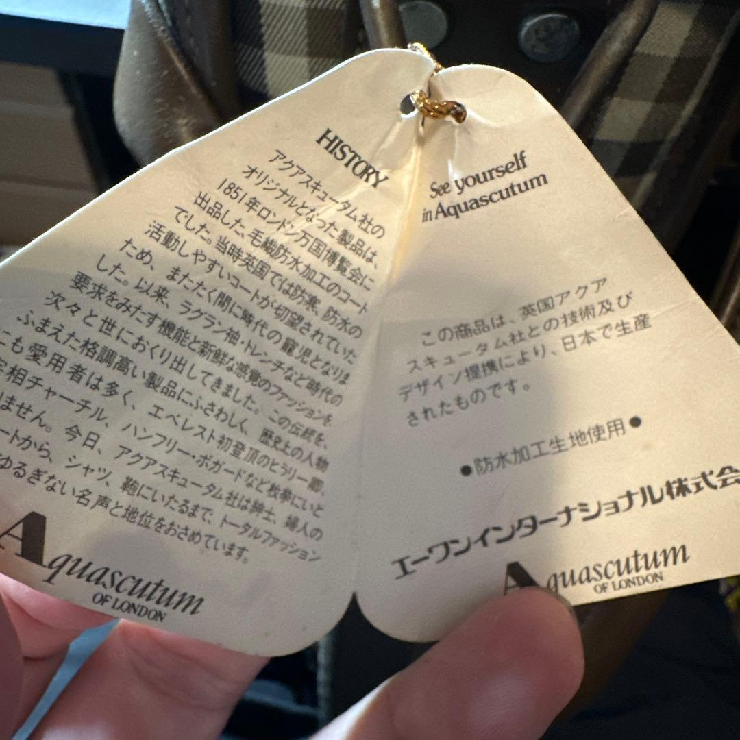 ※未使用、タグ付き アクアスキュータム Aquascutum ゴルフクラブケース