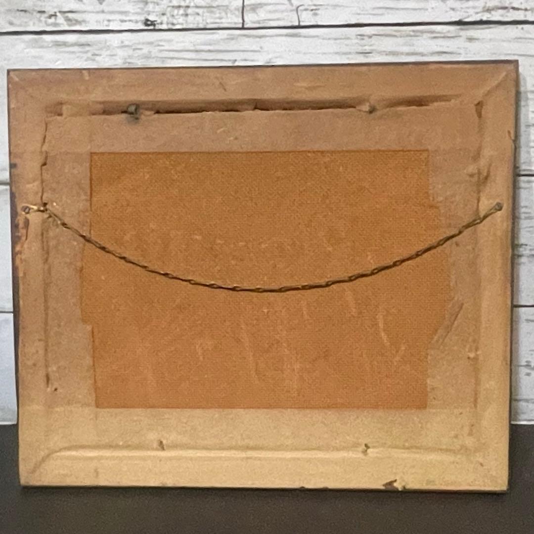 東南アジアの風景画　アンティーク油絵