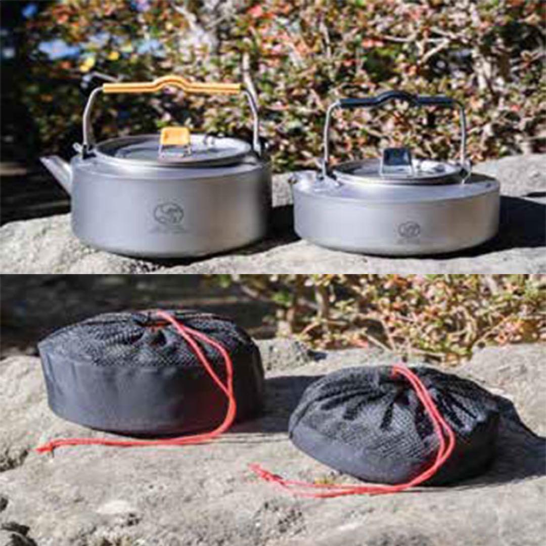 新品 Outdoor Selection チタンケトル 800ml 軽量ケトル