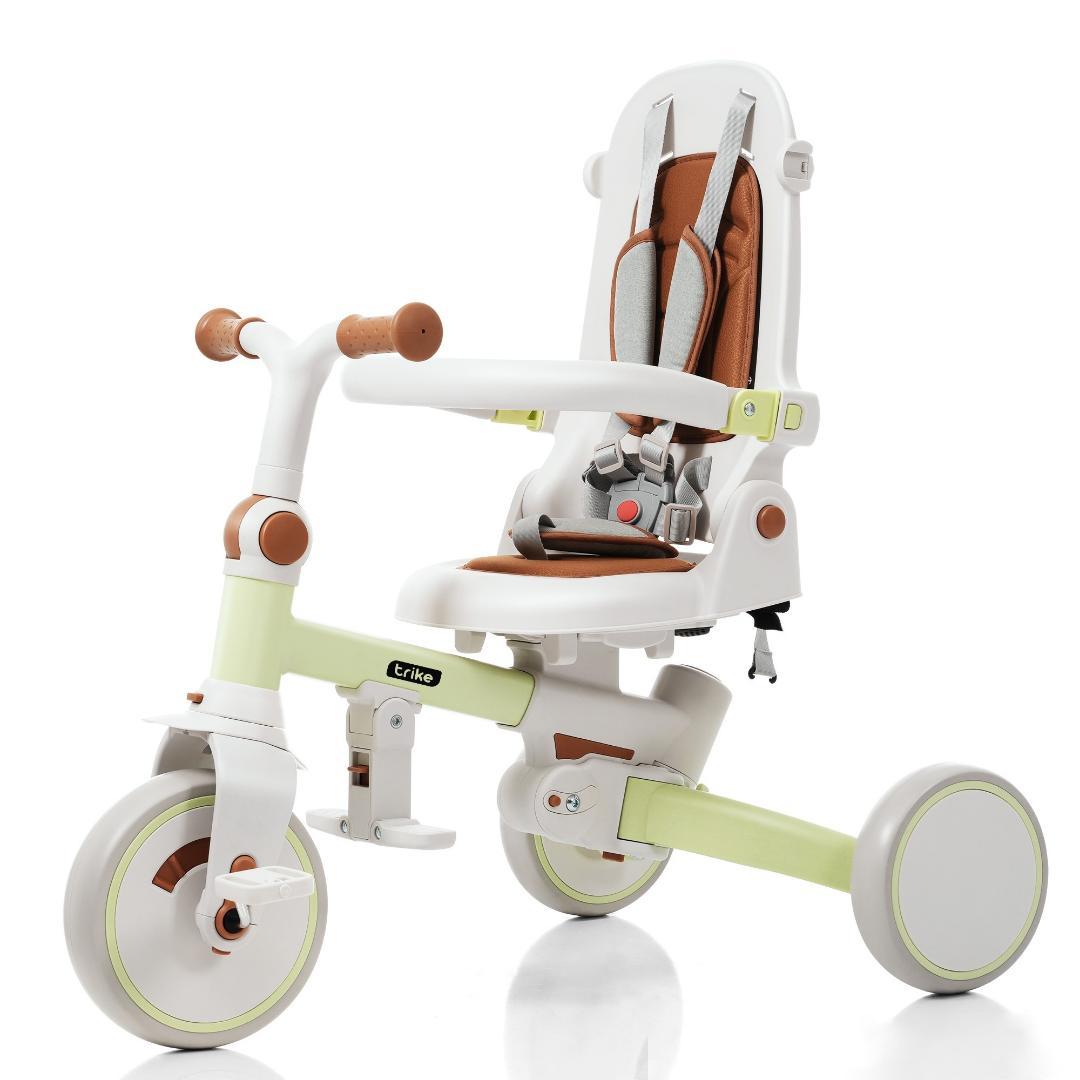 三輪車 子供用 折りたたみ 手押し かじとり 7WAY 1歳 2歳 3歳 ランニ