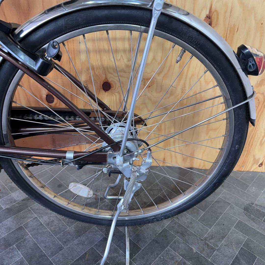電動アシスト自転車 シティタイプ 黒 バスケット付き バッテリー16ah