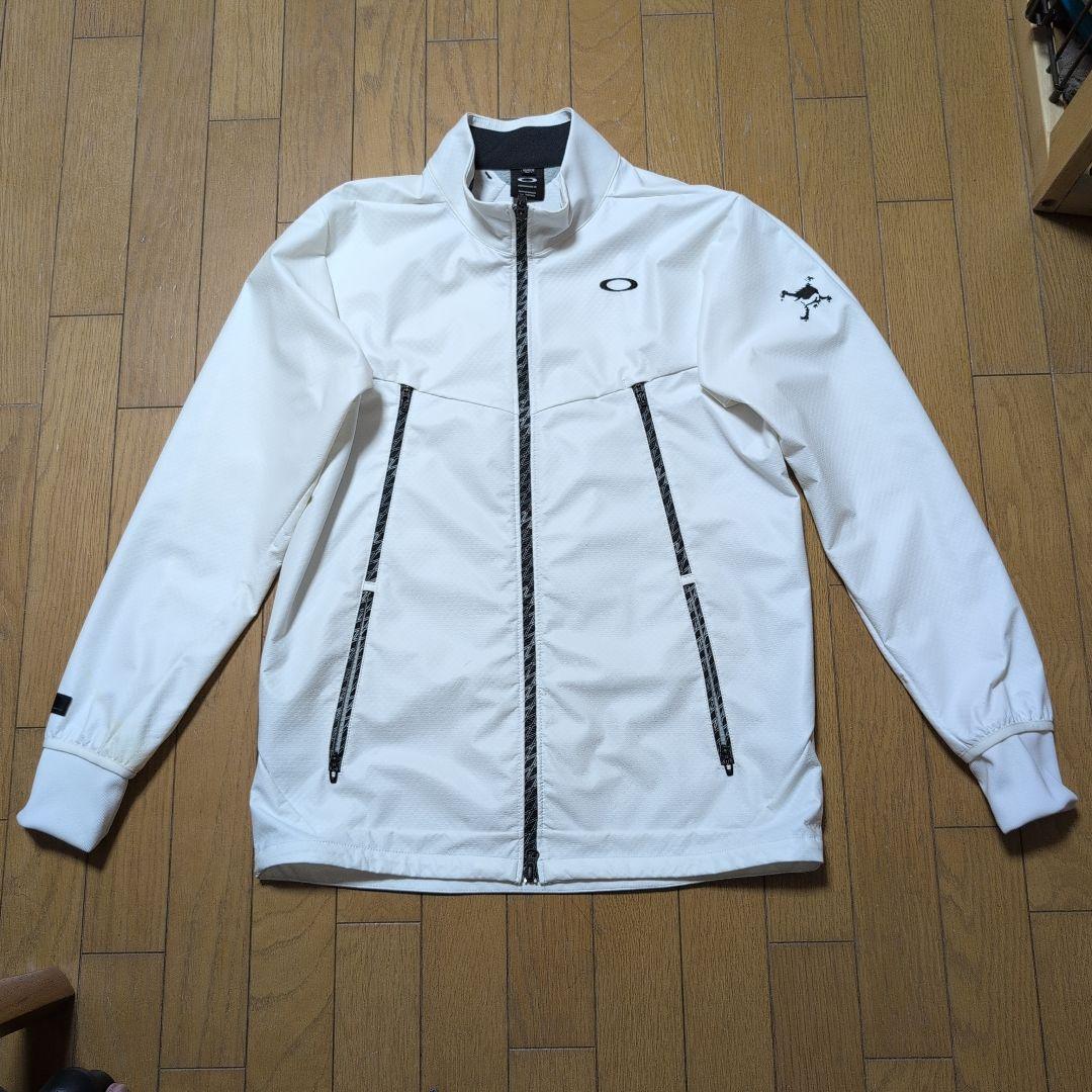 美品　OAKLEY GOLF トラックジャケット ブルゾン‼️Lホワイト白