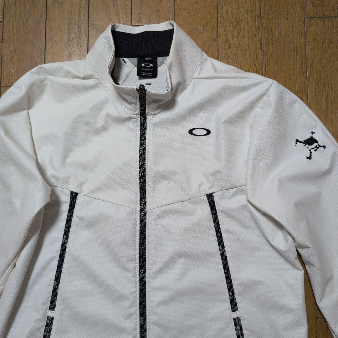 美品　OAKLEY GOLF トラックジャケット ブルゾン‼️Lホワイト白