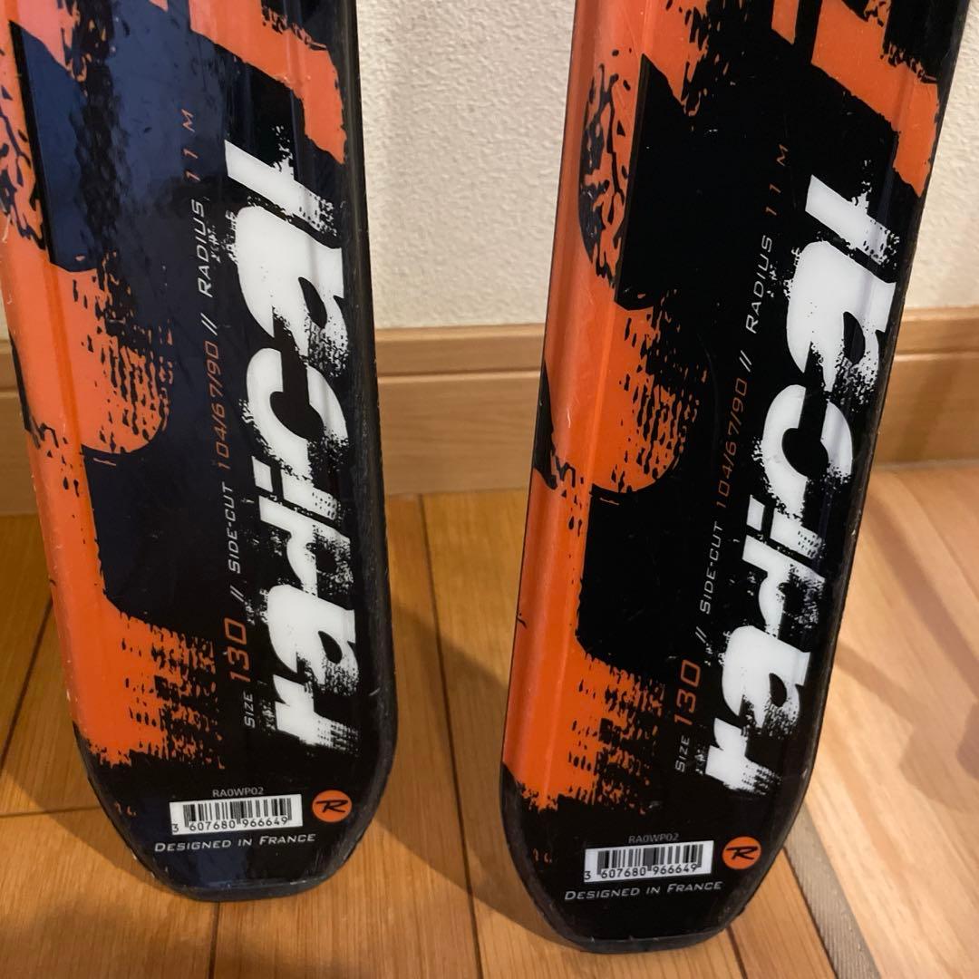 ROSSIGNOL スキー板(ビンディング付き)＆ストック　130㎝