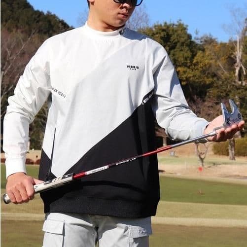 LUXE/R GOLF ストレッチ布帛プルオーバー 45933WHL