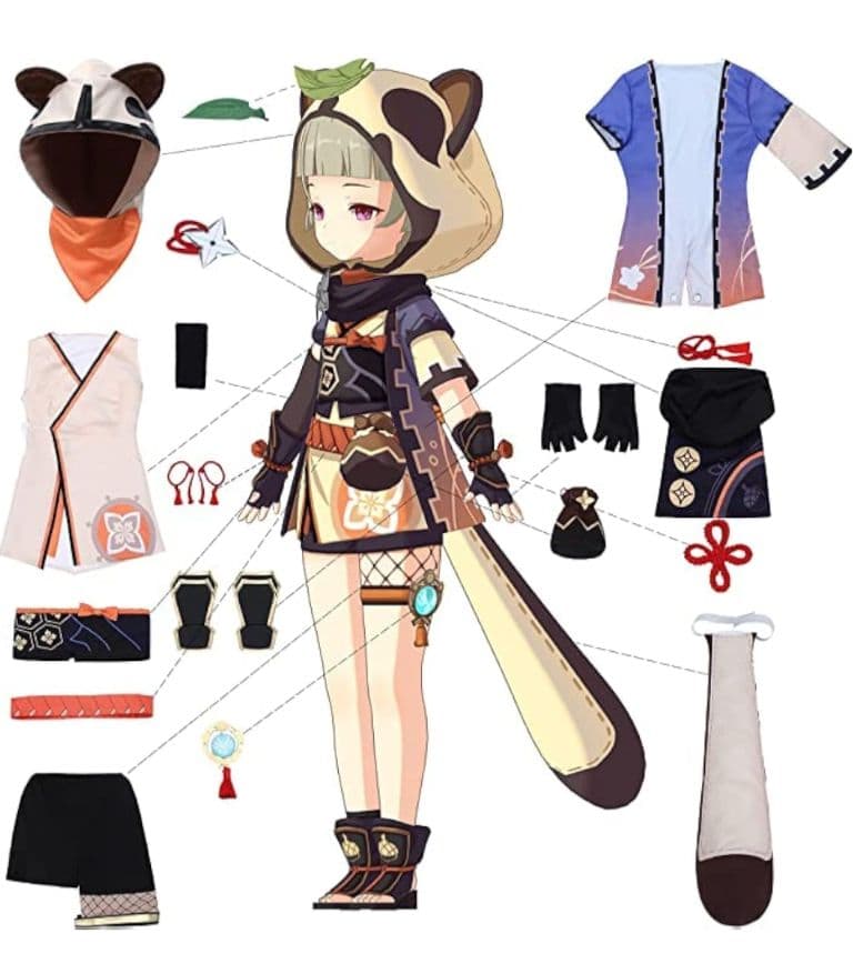 原神　早柚　コスプレ衣装1式