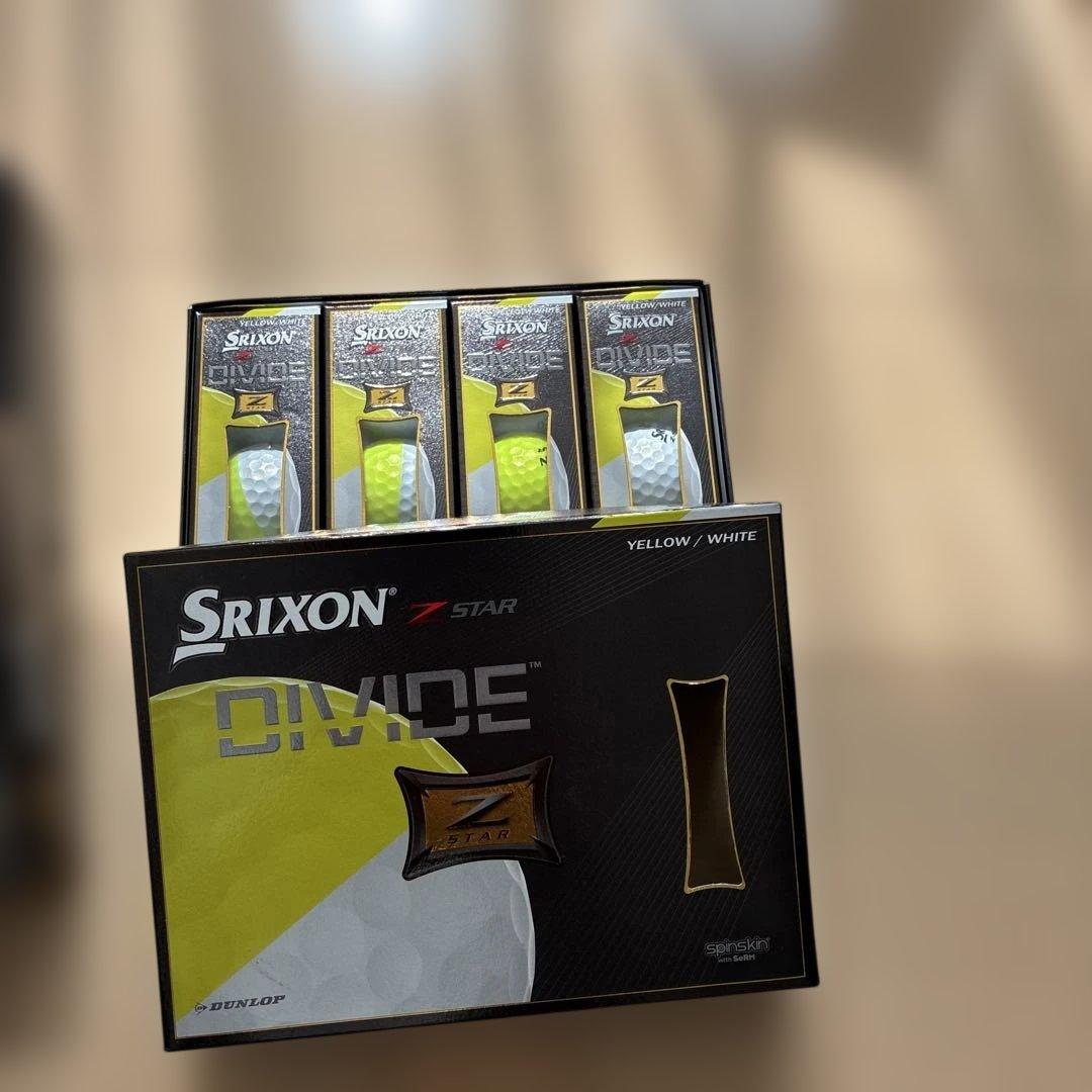 Srixon Z-STAR DIVIDE 黄色/白ゴルフボール 3ダースとおまけ