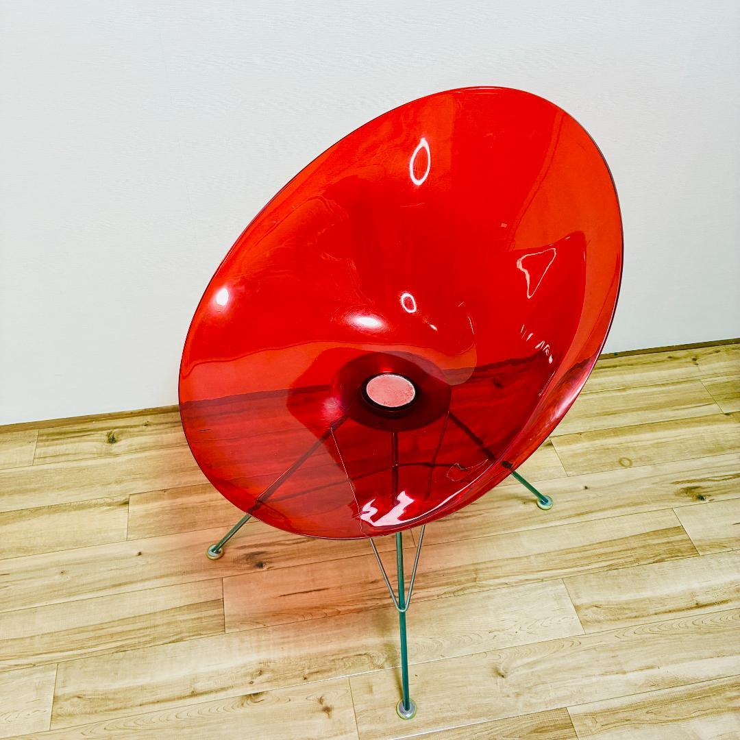 Kartell　カルテル　ERO S エロエス　クリアレッド　チェア　椅子