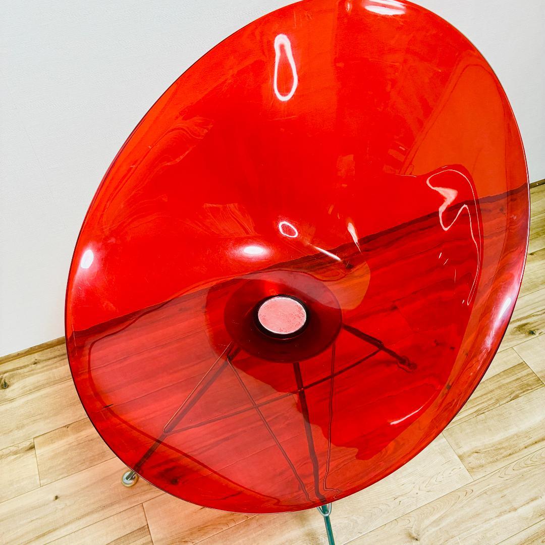 Kartell　カルテル　ERO S エロエス　クリアレッド　チェア　椅子