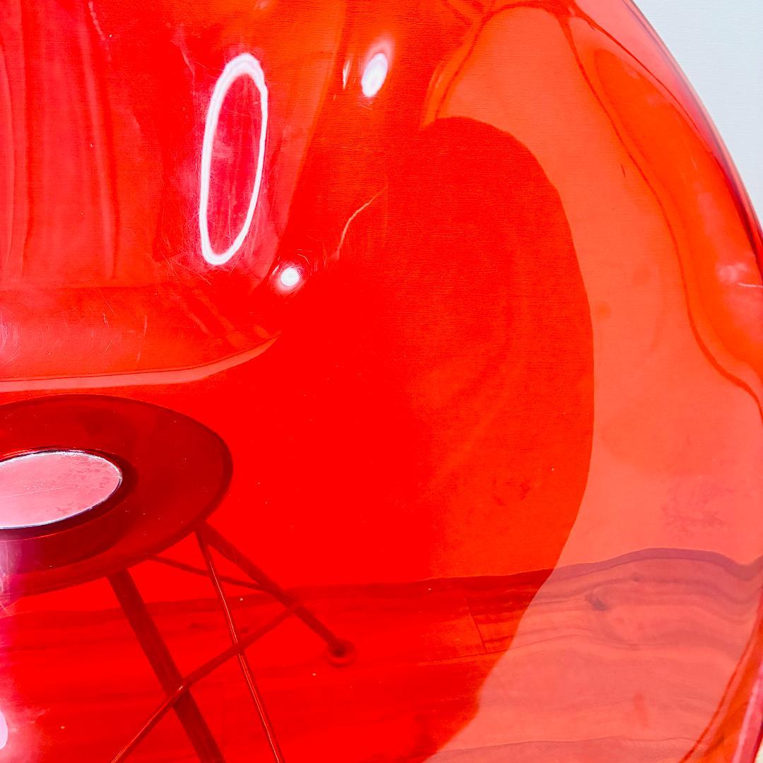 Kartell　カルテル　ERO S エロエス　クリアレッド　チェア　椅子