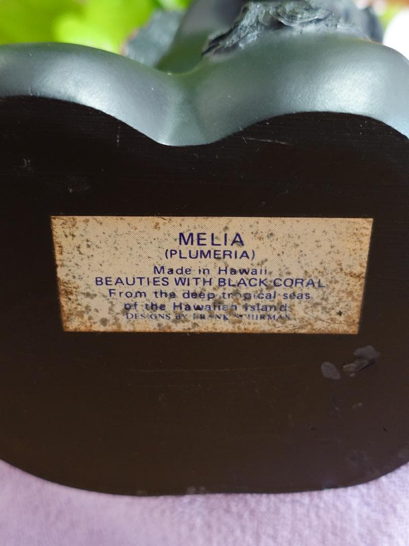 【ヴィンテージ】フランクシャーマン 黒珊瑚　胸像彫刻　1969年　ハワイ