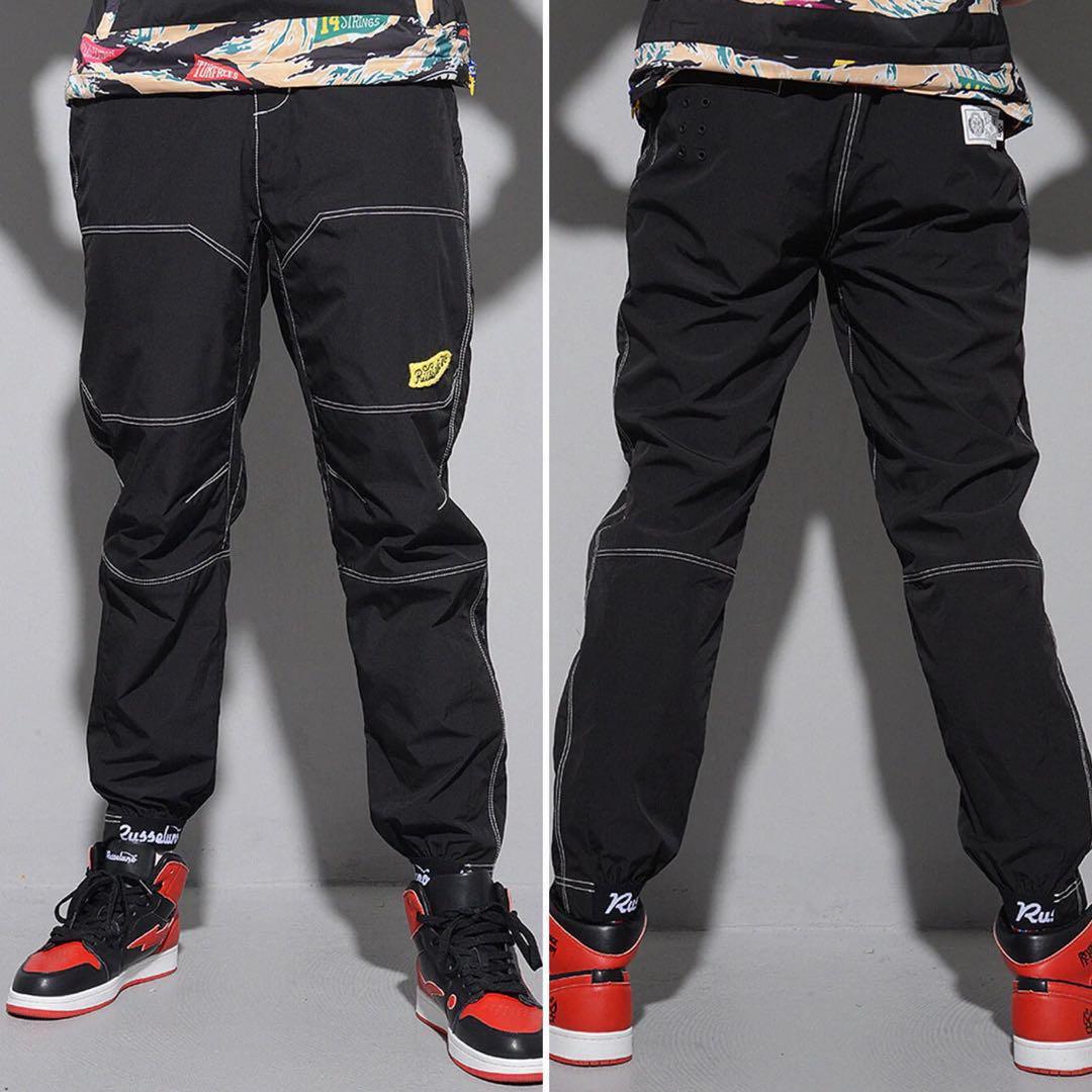 新品 ラッセルノ ゴルフ ウィンド ストップ ロング パンツ ブラック L 5