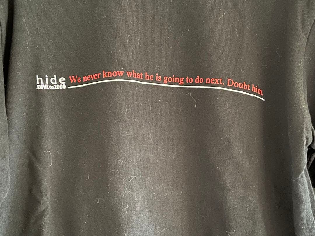 hide ヒデ♪ HEAD WAX ロングTシャツ バックプリント