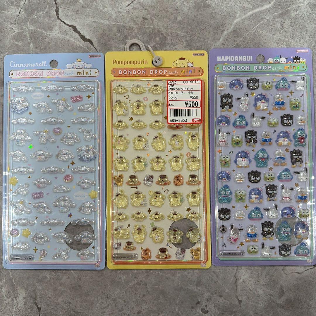 ボンボンドロップシール　サンリオミニ　正規品