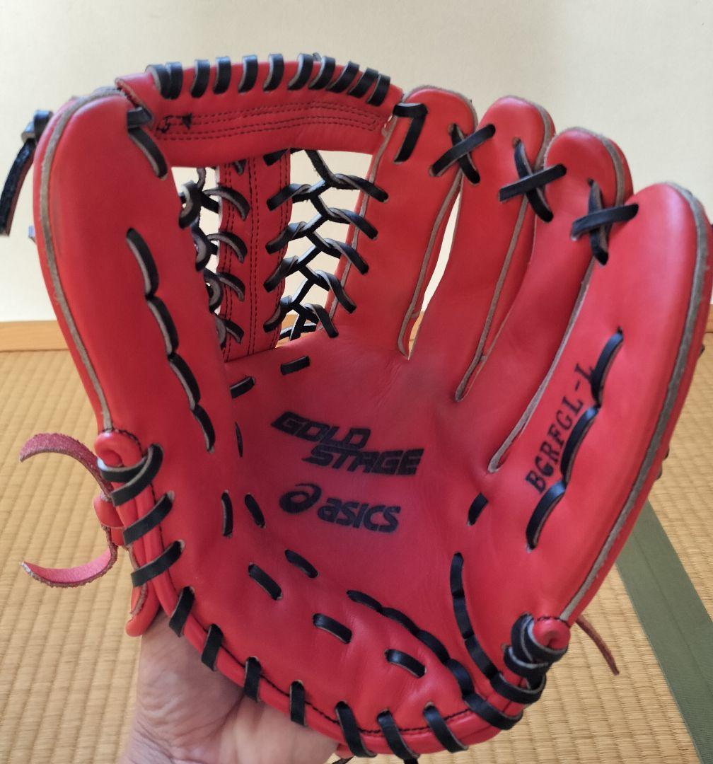 しげる アシックス ゴールドステージ 軟式グローブ 内野手用