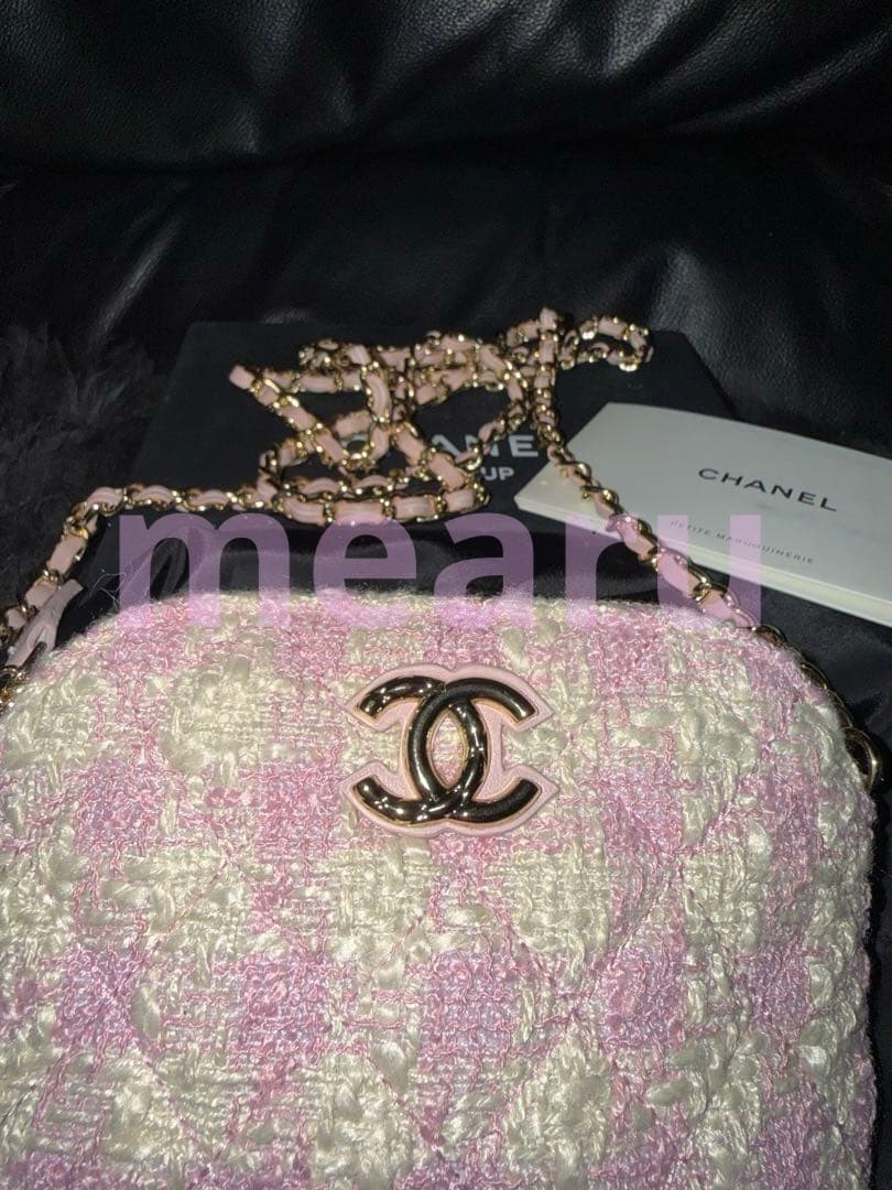 CHANEL 千鳥柄ミニショルダーバック　ピンク　ノベルティ　VIP顧客限定