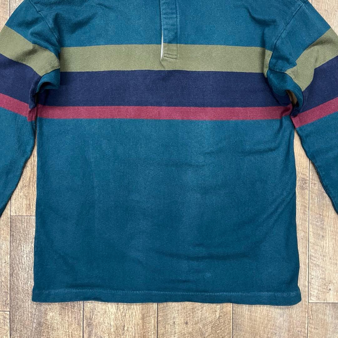 80'S LL Bean 脇の下ガゼット付き ラガーシャツ USA製