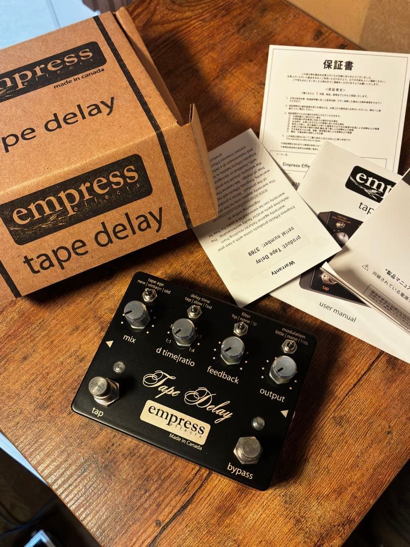 Empress Tape Delay エフェクター エンプレス