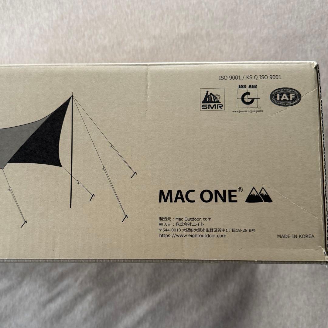 黒L新品 Mac Outdoor Mac One ヘキサ タープ ブラック