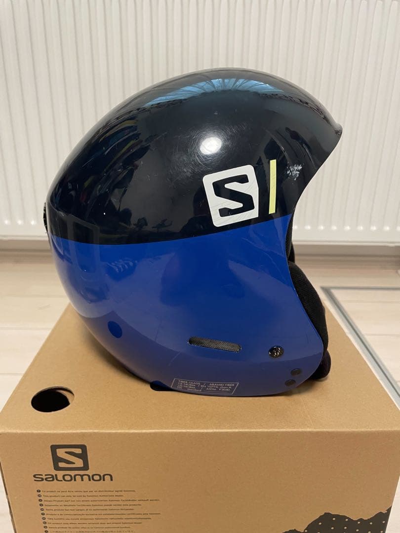 Salomon スキー用ヘルメット 青/黒