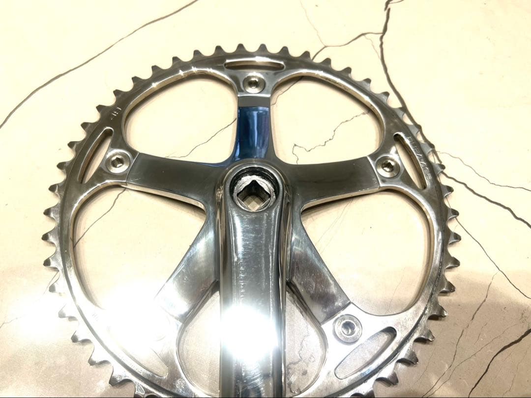 SUGINO SG75 165mm ポリッシュDURA-ACEチェーンリング付