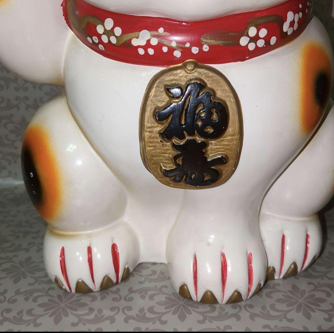 招き猫貯金箱　福寿　レトロ貯金箱　招き猫グッズ　縁起物　お金招き　福猫　置物