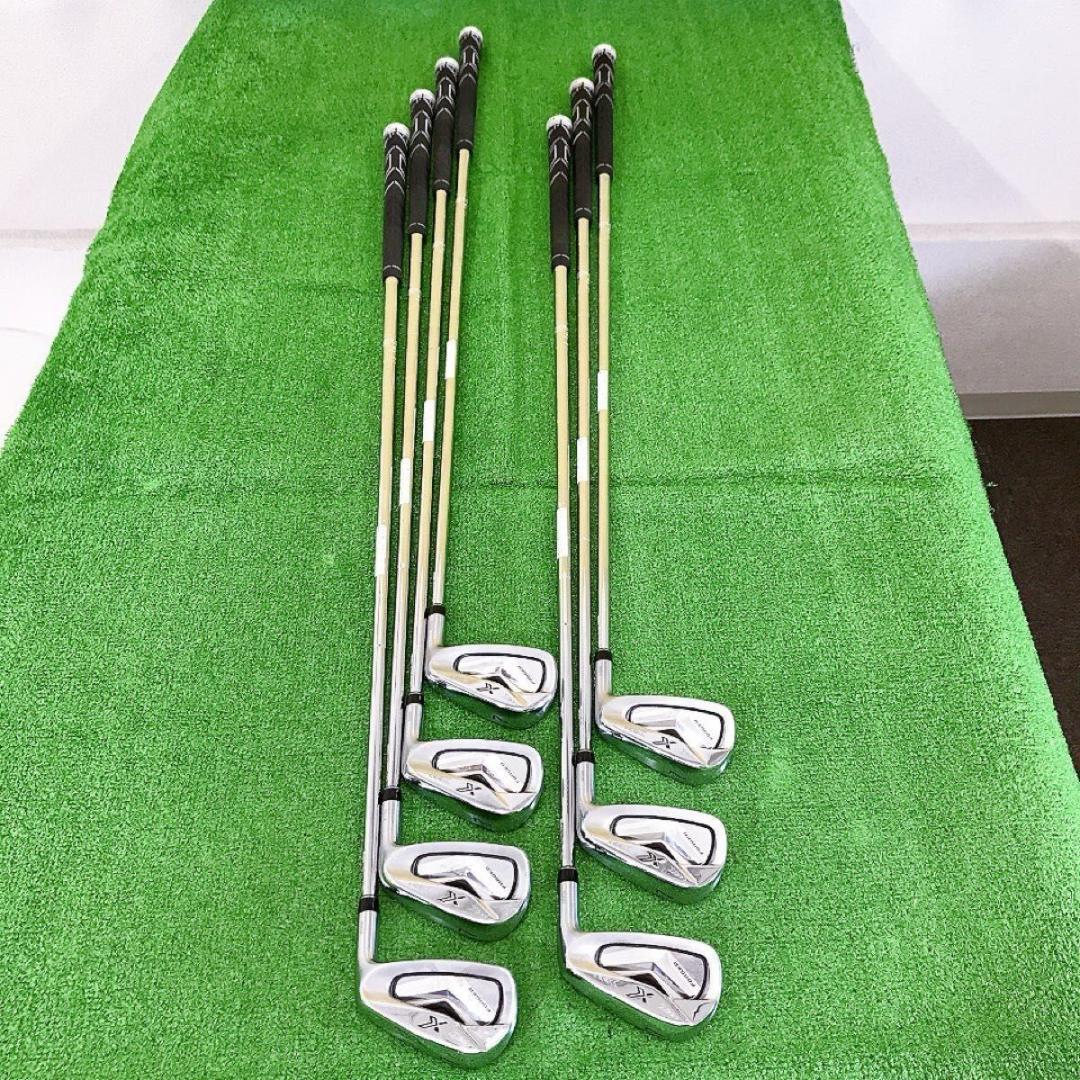タ87★ゼクシオエックス 7番アイアン7本セット S XXIO X eks 純正
