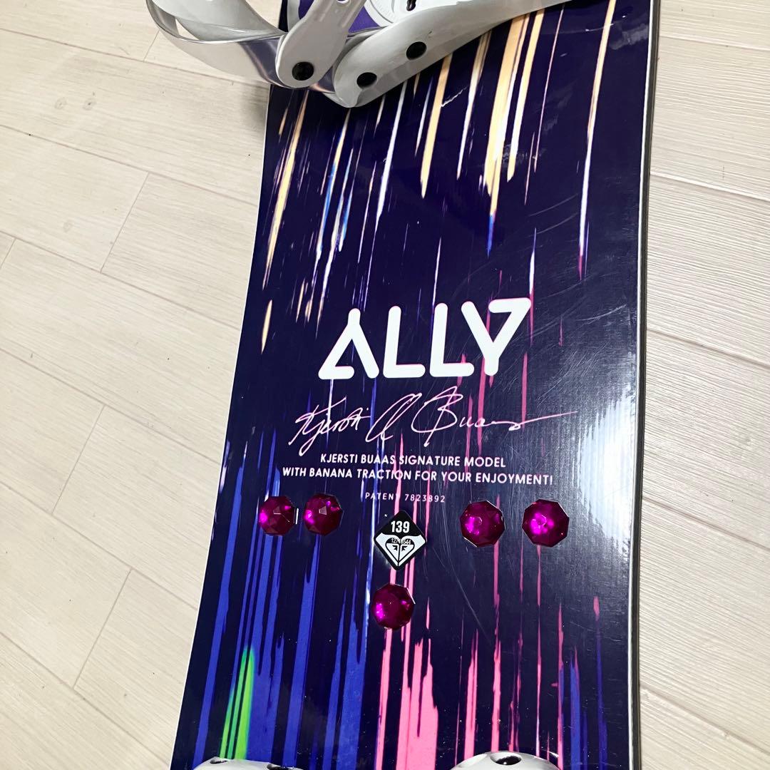 バック付/ROXY ALLY ロキシー スノーボード ロッカーボードセット139