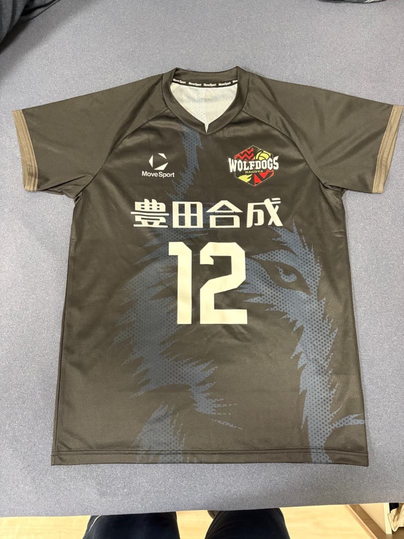 ウルフドックス名古屋2025-26 水町泰杜♯12 黒ユニフォーム　Lサイズ