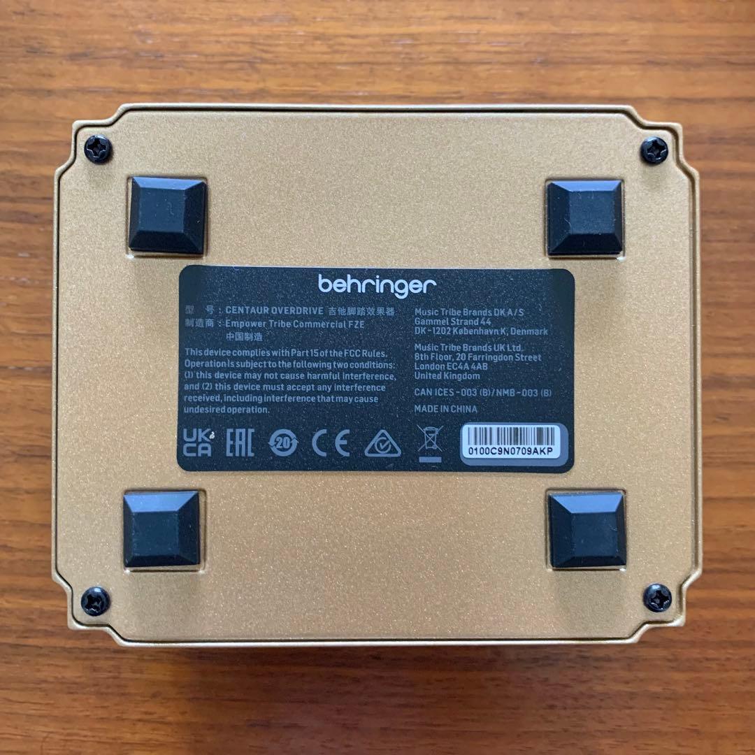 BEHRINGER CENTAUR OVERDRIVE 旧デザイン