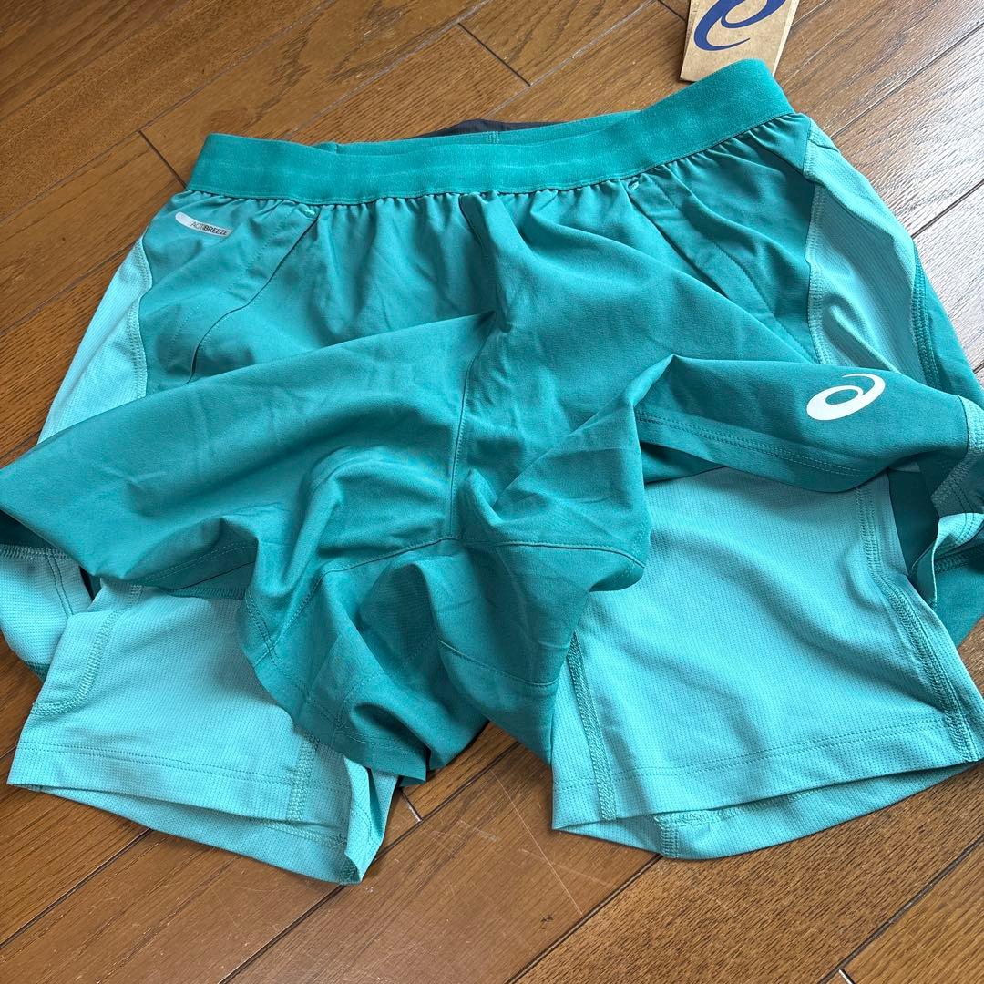 【新品】アシックス　ランニングパンツ　ROAD 2N1 5IN SHORT M