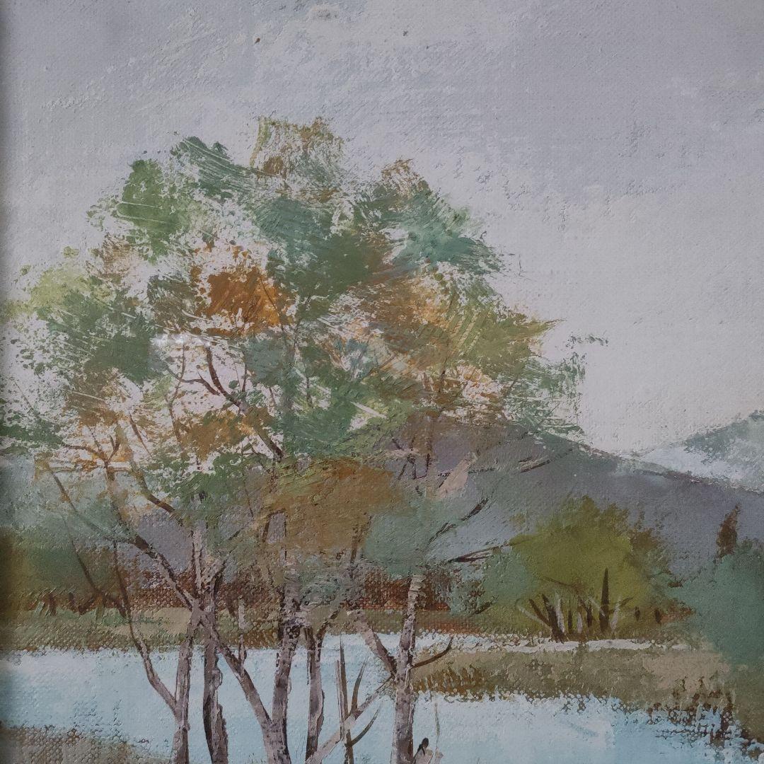 寺山玲　油彩画 F6号『信州　更埴』
